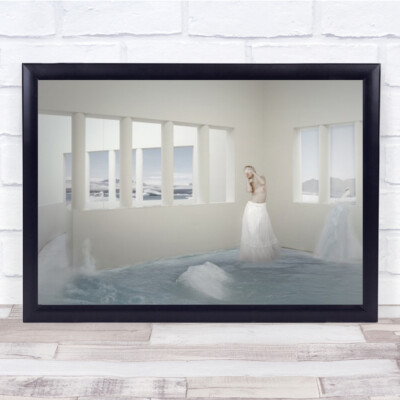 Weißer Rock Creative Edit Edited Fantasy Traum Traumzimmer Fenster Kunstdruck