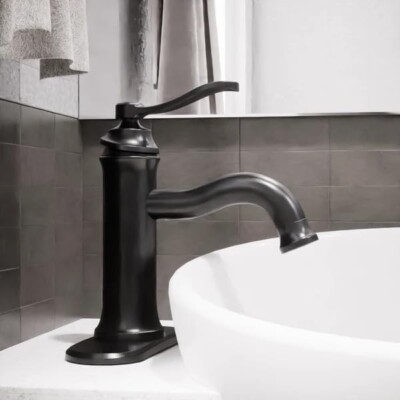 35mm Ceramic Cartridge Single Handle Bathroom Sink Faucet ORB with Pop-Up Drain