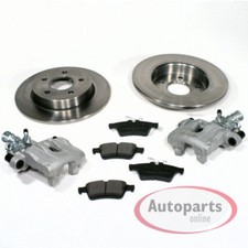 Für Volvo C70 II Cabriolet - Bremsscheiben Bremsbeläge 2 Bremsättel für hinten*