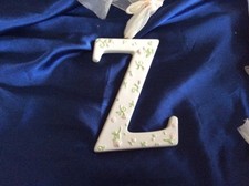 AMSCAN Ceramic Baby Wall Letter Z Light Pink Different Designs 449191