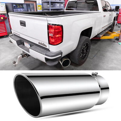 For Chevy Silverado GMC Sierra 6.6L 5" In to 6" Out Diesel Exhaust Tip
