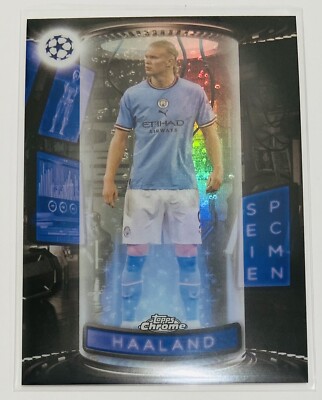 2022-23 Topps Chrome UEFA Club Competitions Specimen Erling Haaland #S-2