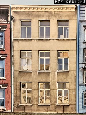 *O Scale Scratch Built ''APARTMENT #7'' Building Front Flat MTH Lionel NEW!