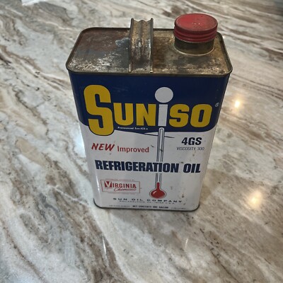 Vintage Sun Oil Company Sunoco Suniso Refrigeration 1 Gallon Can Philadelphia