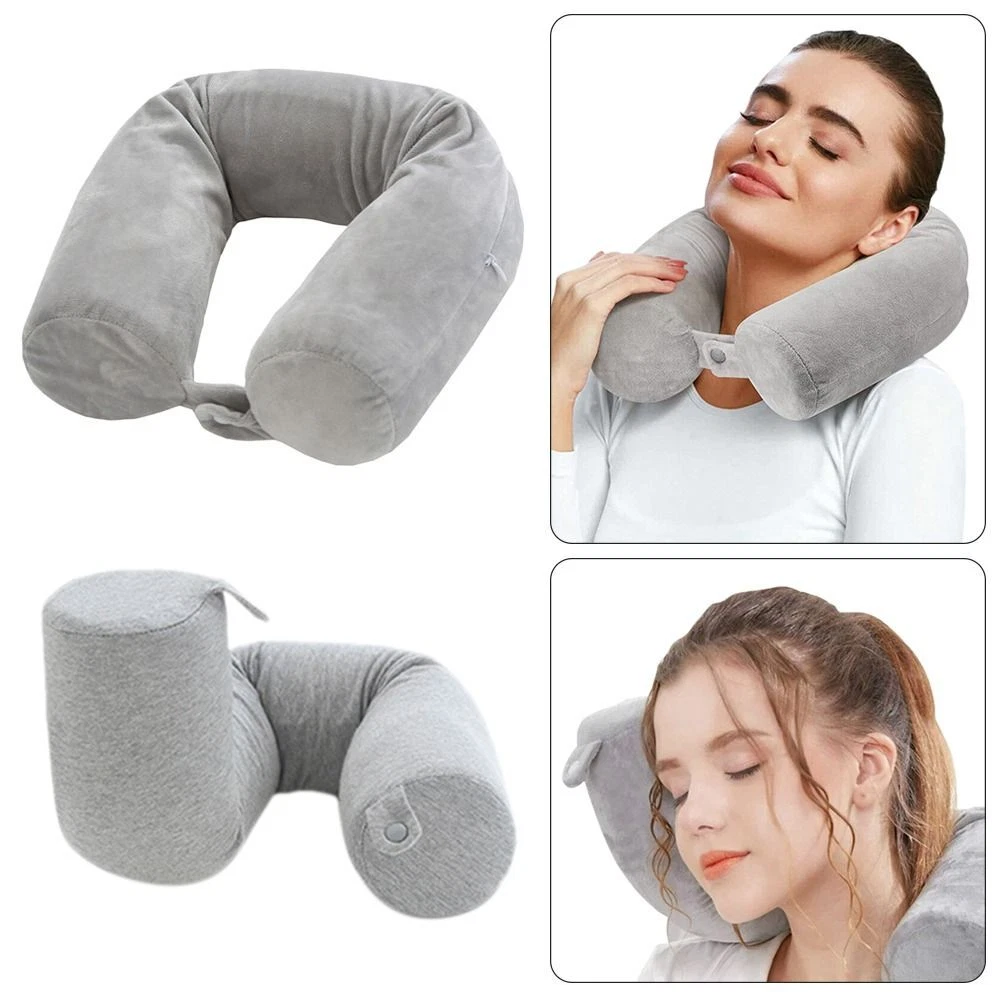 U shaped Neck Head Support Bedding Pillow Twist Travel Pillow Neck