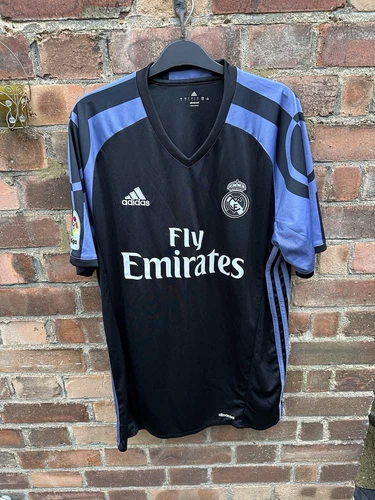Real Madrid Football Shirt Mens Large 2016/17 Third Kit