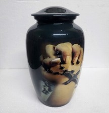 Blessings Design Urn Human Ashes Adult Cremation Urns in Velvet Bag 10" us