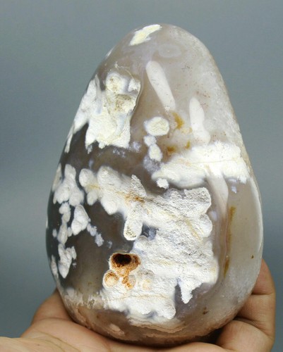 1.23lb Agate Geode! NATURAL Amethyst CRYSTAL QUARTZ Geode Agate Egg Reiki Health - Picture 6 of 12