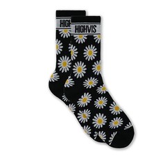Hazy Daisy - HIGHVIS Performance Socks with 70'S Colorful Retro Flowers SIG-090