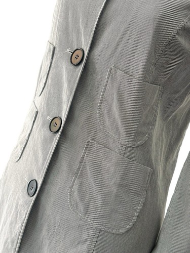 Cappotto donna Paul Smith nero etichetta giacca lavoro utility cotone cordino piccolo - Foto 15 di 24