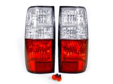 Crystal Red/Clear Tail Lights For 95-97 Lexus LX450 / 91-97 Toyota Land Cruiser