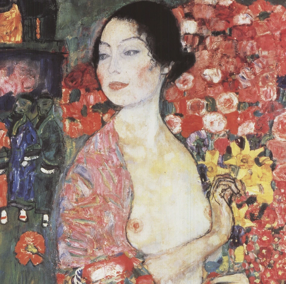 Litografía offset GUSTAV KLIMT The Dancer 17" x 17,75" 2002 Foto 4 de 4