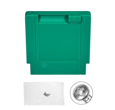 HOSKINSON INDUSTRIES Color Dreams NES Solid Green Game Cartridge Shells (Made in USA)