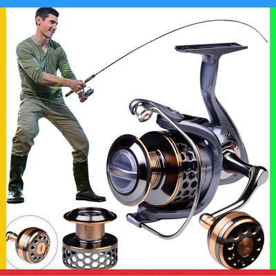 Casting Reel Coil Double Spool Fishing Spinning Roller for Saltwater Freshwater
