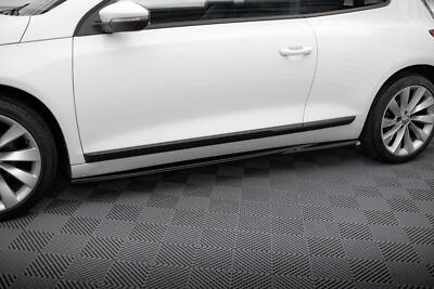 Maxton Design Seitenschweller Ansatz (Paar) passend für VW Scirocco Mk3 FL schwa