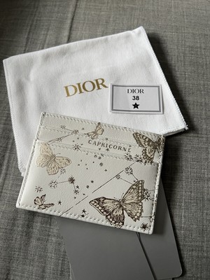 Dior Caro 5-Slot Card Case Butterfly Zodiac Print NEW! Fast Dior Caro 5-Slot Card Case Butterfly Zodiac Print NEW! Fast
