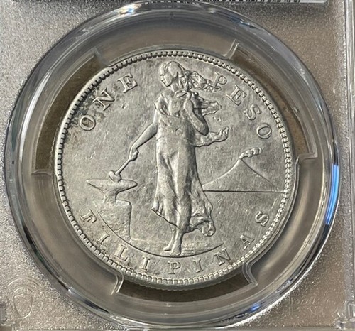 Philippines - 1911-S Large Silver Peso (PCGS XF Detail) - Picture 2 of 4