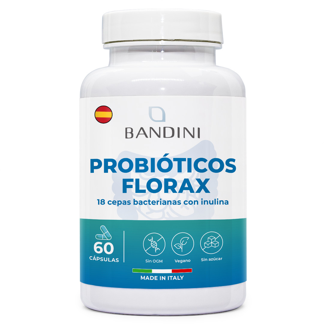 Bandini® FLORAX PROBIOTICS - Probioticos y Prebioticos 20 mil millones de UFC/g*