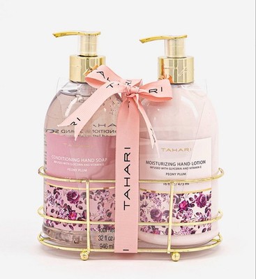 NWT  TAHARI Luxury Hand Wash & Lotion Peony Plum 32 FL OZ Gift Set Nordstrom s