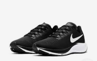 Nike Air Zoom Pegasus 37 BQ9646-001 Black White Men s Lace Up Running Sneaker