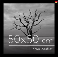 Americanflat Bilderrahmen 50X50 Cm Aus Mdf-Holz Mit Bruchsicherem Plexi-Scheibe