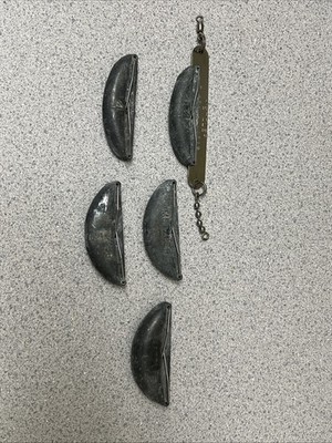 Vintage Metzler Flash Bar Salmon Trolling Weights - Quick Change System - Lead
