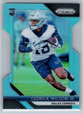 2018 Panini Prizm Light Blue Die-Cut /199 #286 Cedrick Wilson RC Dallas Cowboys