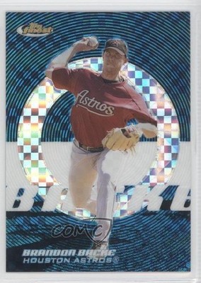 2005 Topps Finest Blue X-Fractor 120/150 Brandon Backe #17 0o1