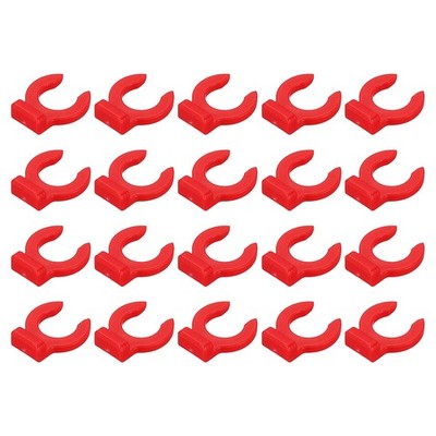 20 Pcs 3D Printer Tube Collet Clips for Fixed 1.75mm Filament Printer, Red