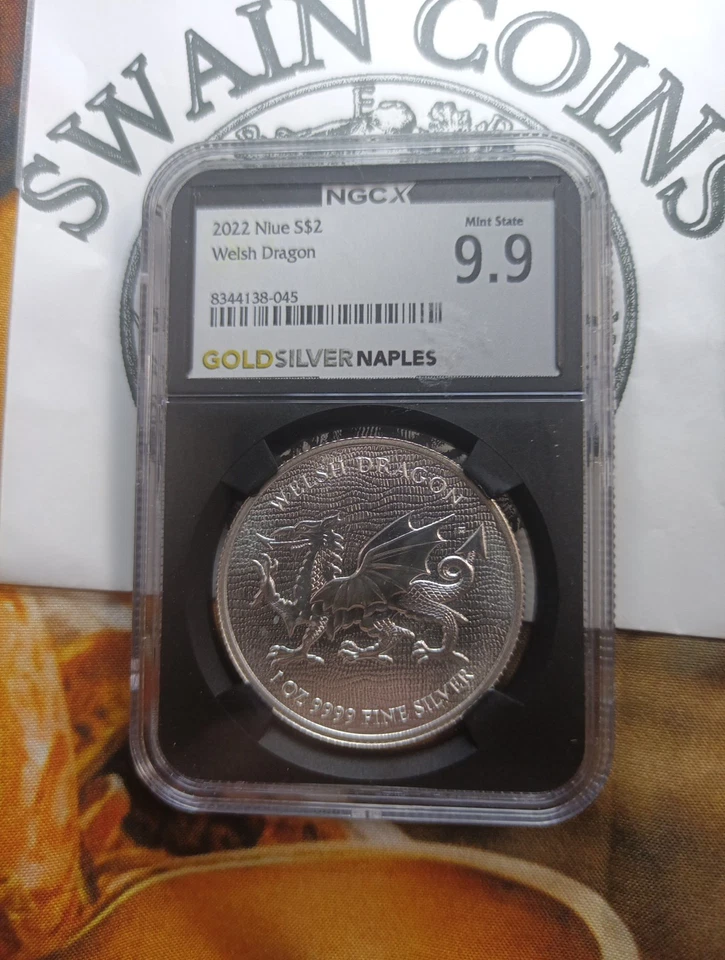 2022 Niue Welsh Dragon MS 9.9 (69) E112 - Image 2 of 3