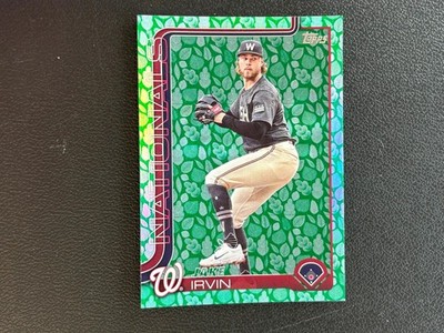 Jake Irvin 2025 Topps Easter Green Foil Washington Nationals #197 C30