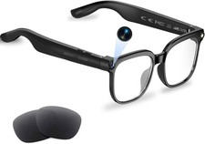 AI Smart Glasses 1080P Camera Video Recording Sunglasses Open-Ear Audio Real-Tim
