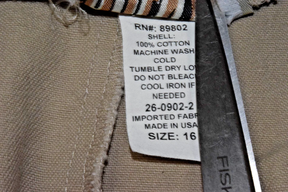 Falda Forenza Vintage Talla 16 Años 80 Caqui Algodón Media Pantorrilla Lápiz Hecha en EE. UU. Foto 4 de 4