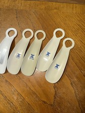 Hilton Hotel Plastic Clear Shoe Horn Blue Logo