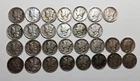 Mercury & Roosevelt Dimes Mixed Dates.  Very nice toning on many of them