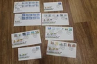 1988 LIVING TOGETHER CARTOON VIEW AUSTRALIA  FDC COVER SET OF 8 - SYDNEY CANCEL