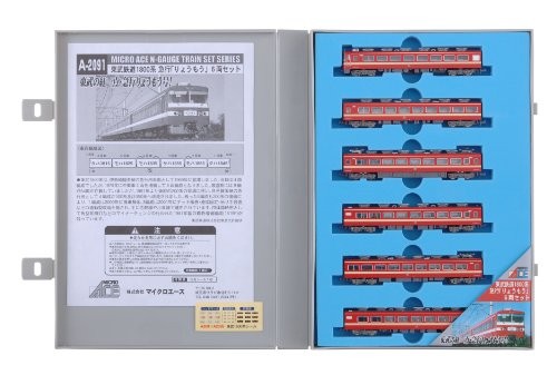 Micro Ace skala N Tobu Kolej 1800 System ekspresowy Ryo kolejny zestaw 6 wagonów A209 - Zdjęcie 1 z 9