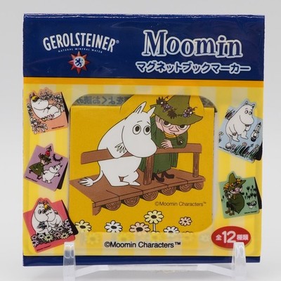 Moomintroll Snufkin Moomin x Gerolsteiner Magnet Bookmark Japan oo399