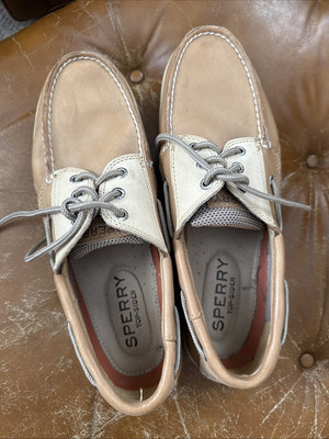 Sperry Men's Billfish 3-eye Boat Shoe Size 10M, Tan/Beige