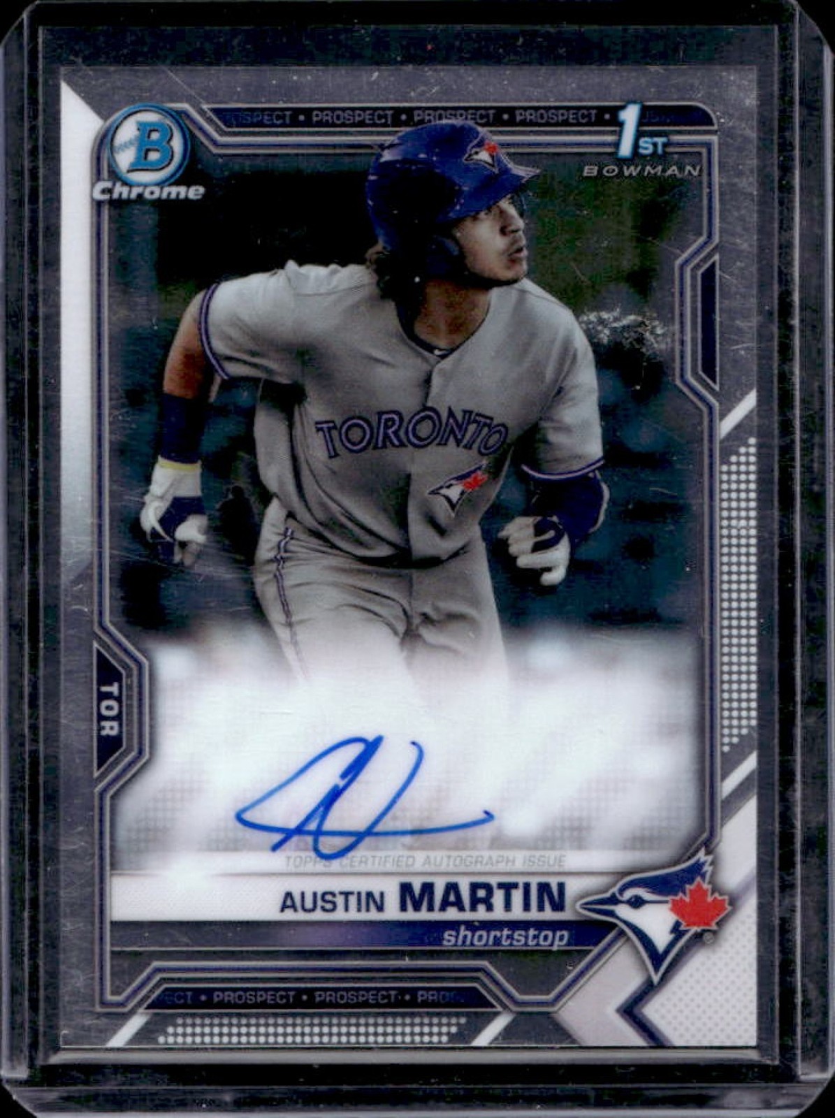 2021 Bowman Austin Martin Chrome Auto 1st Prospect #CPA-AM Blue Jays