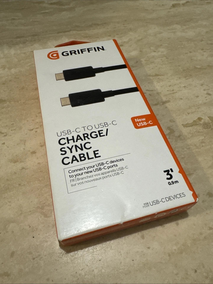 Griffin USB Type-C to USB Type-C Charge and Sync Data Cable 0.9m - Image 2 of 4