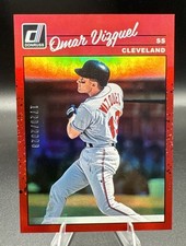 2023 Donruss Baseball Retro Base Holo Red #269 Omar Vizquel /2023