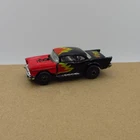 Vintage Matchbox Superfast '57 Chevy Black Red Flames 1979 Diecast Car D3