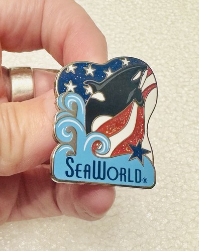 SeaWorld Sea World - Limited Edition Shamu Killerwal Orca USA Pin LE /1200 - Bild 1 von 3