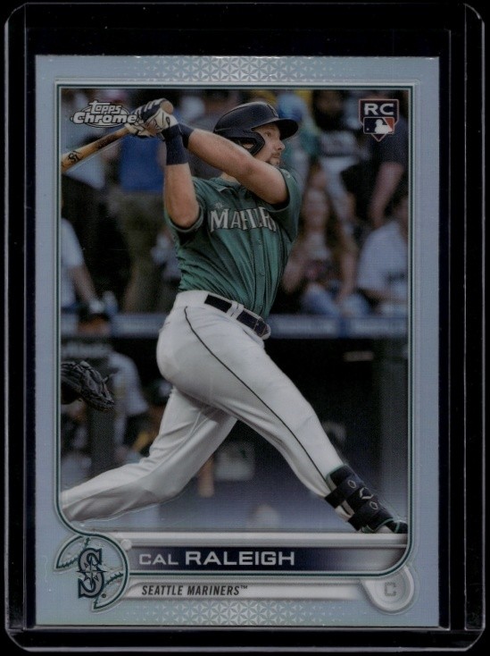 2022 Topps Chrome Sonic Baseball Cal Raleigh #149 RC Rookie Refractor