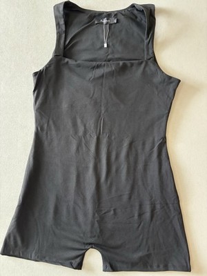 Automet Black Sleeveless Romper Women s XL Stretch One Piece Casual Lounge Short