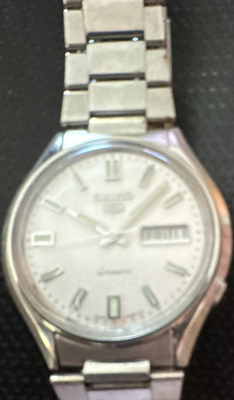 #ad Seiko Quartz Men’s 36 39mm Day Date Silver Dial Steel Bracelet Water Resist $54.67