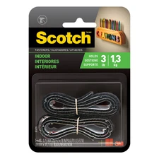 Scotch Indoor Fastener Strips: 3/4 in. x 18 in. (Black)