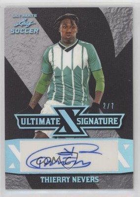 2022 Leaf Ultimate Signatures Platinum Spectrum 2/7 Thierry Nevers Auto 19lz