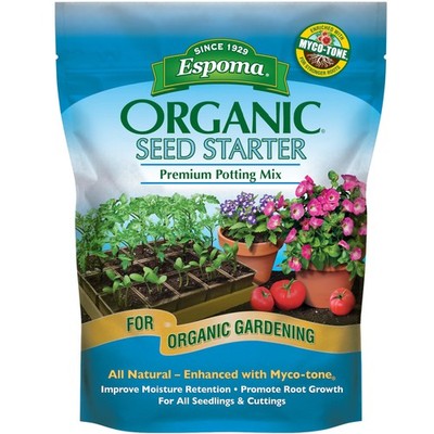 Organic Seed Starter Potting Soil Mix with Mycorrhizae, 8 qt, All Natural